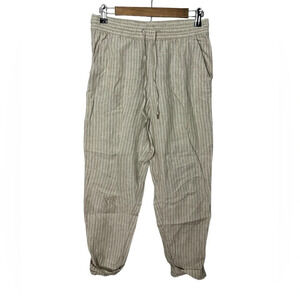 H&M • Linen Striped Pants